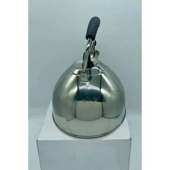 Tea Kettle Stovetop 2.64QT Whistling Stainless‎ Steel Cool Grip Bakelite Handle - Picture 3 of 12